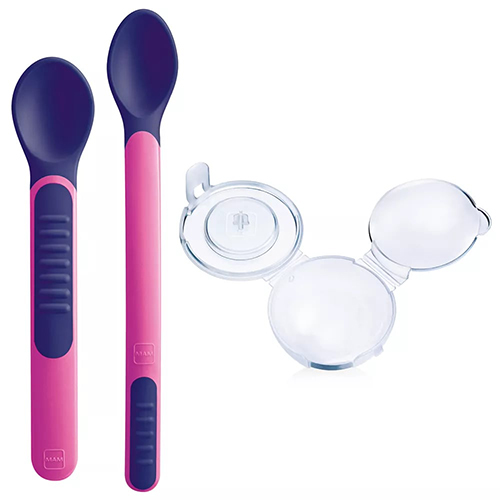 MAM HEAT SENSITIVE SPOONS & COVER 6+ FEMMINA - farmasconti.eu