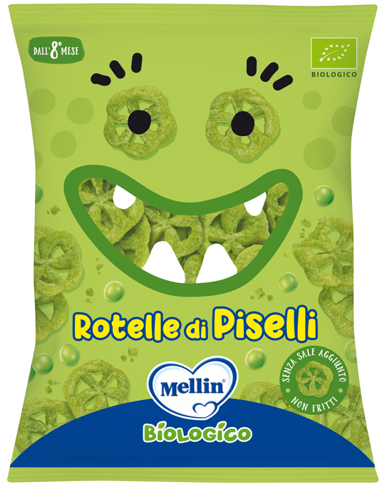 MELLIN SNACK BIO ROTELLE PISELLI 20 G - farmasconti.eu