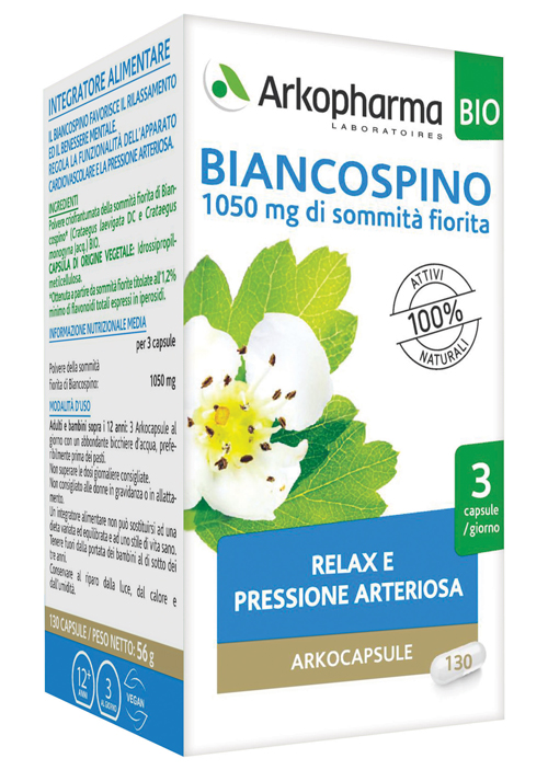 ARKO CAPSULE BIANCOSPINO BIO 130 CAPSULE - farmasconti.eu