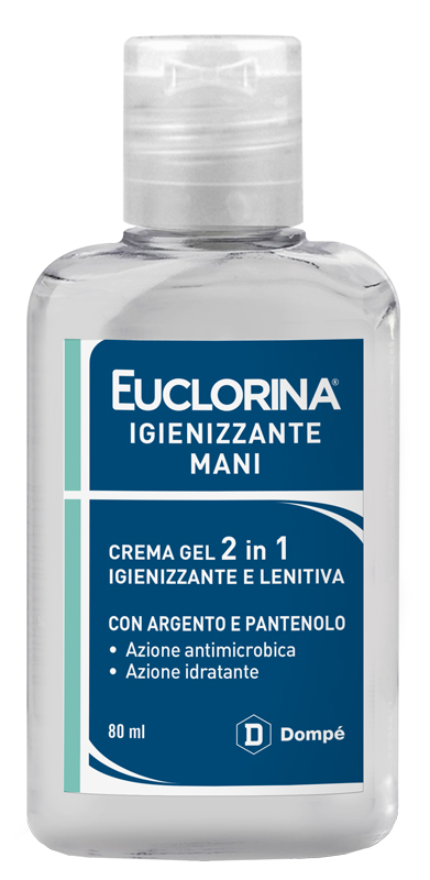 EUCLORINA IGIENIZZANTE MANI CREMA GEL 80 ML - farmasconti.eu