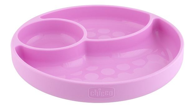 CHICCO PIATTO SILICONE VENTOSA ROSA - farmasconti.eu