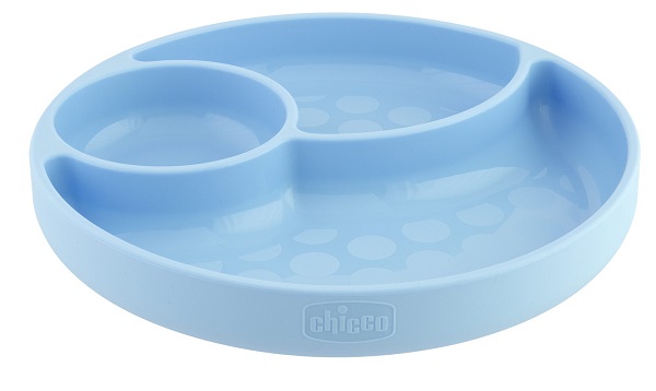 CHICCO PIATTO SILICONE VENTOSA BLU - farmasconti.eu