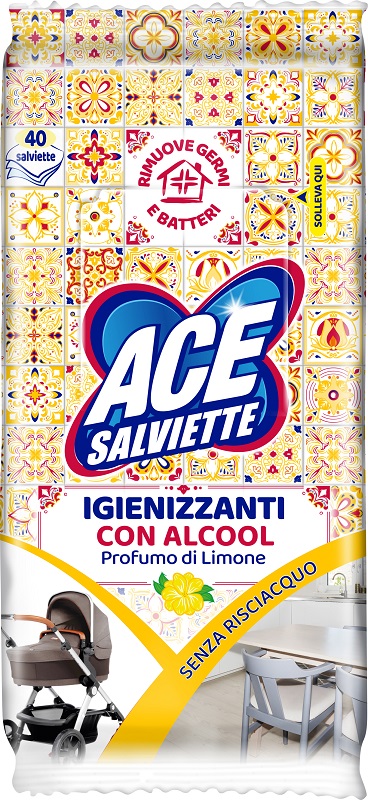 ACE SALVIETTE IGIENIZZANTI SGRASSANTI 40 PEZZI - farmasconti.eu