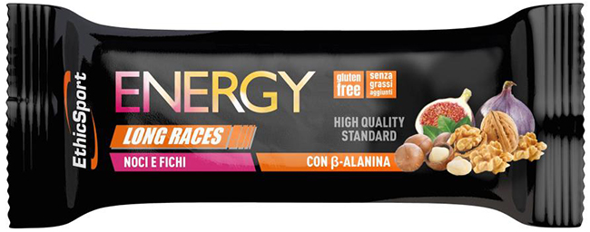 ETHICSPORT ENERGY LONG RACES BARRETTA ENERGETICA CON BETA-ALANINA NOCI E FICHI 40 G - farmasconti.eu