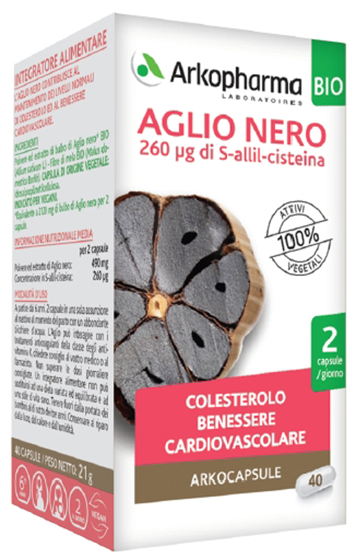 ARKOCAPSULE AGLIO NERO BIO 40 CAPSULE - farmasconti.eu