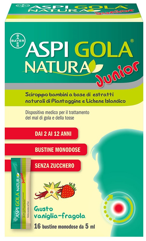 ASPI GOLA NATURA JUNIOR 16 BUSTINE MONODOSE DA 5 ML - farmasconti.eu