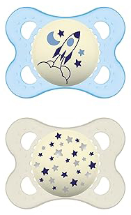 MAM SUCCHIETTO ORIGINAL NIGHT 2-6 MESI SILICONE MASCHIO 2 PEZZI - farmasconti.eu