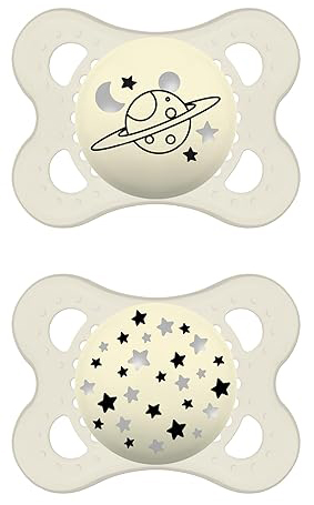 MAM SUCCHIETTO ORIGINAL NIGHT 2-6 MESI SILICONE NEUTRO 2 PEZZI - farmasconti.eu