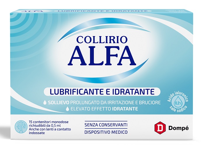 COLLIRIO ALFA LUBRIFICANTE/IDRATANTE 15 FIALE MONODOSE - farmasconti.eu