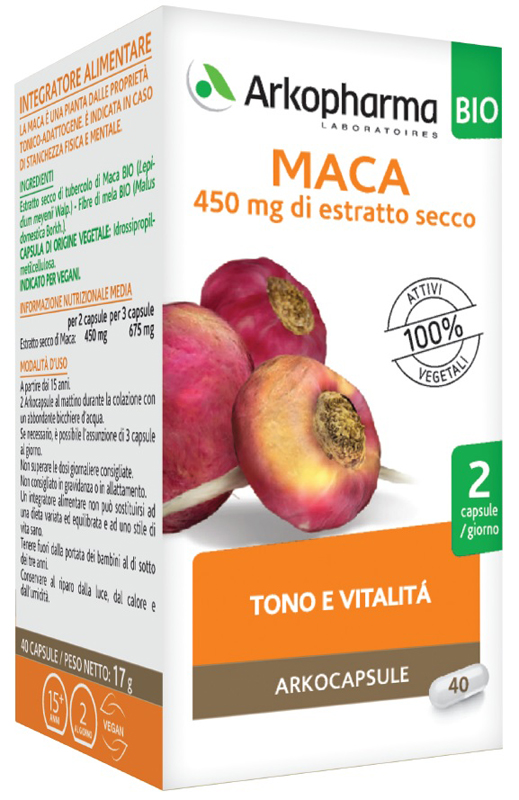 ARKO CAPSULE MACA BIO 40 CAPSULE - farmasconti.eu