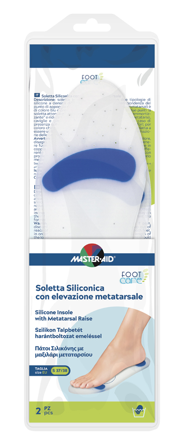 SOLETTA SILICONICA MASTER-AID FOOTCARE SMALL 37-38 METATARSO I4 - farmasconti.eu