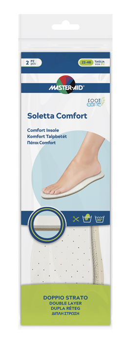 MASTER-AID FOOTCARE SOLETTA COMFORT RITAGLIABILE 2 PEZZI I1 - farmasconti.eu