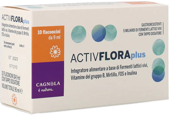 ACTIV FLORA PLUS 10 FLACONCINI X 9 ML - farmasconti.eu