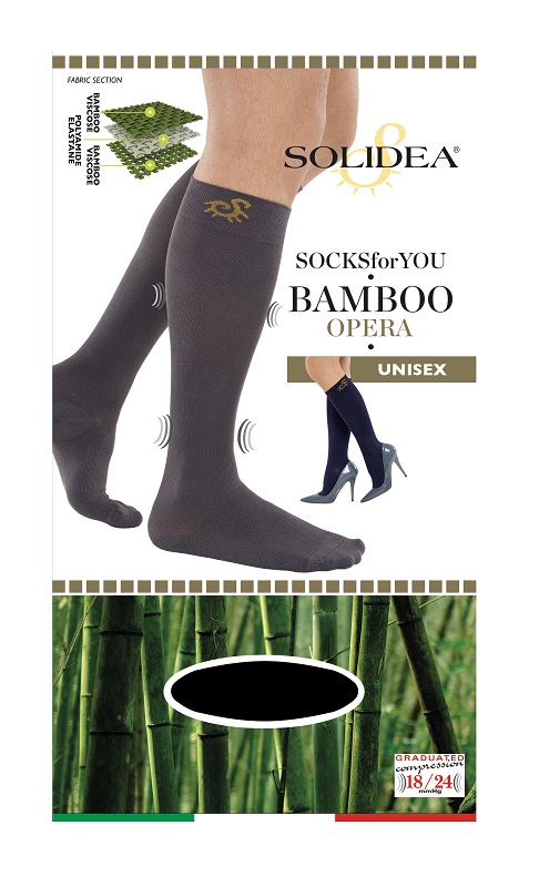 SOCKS FOR YOU BAMBOO OPERA GAMBALETTO NERO L - farmasconti.eu