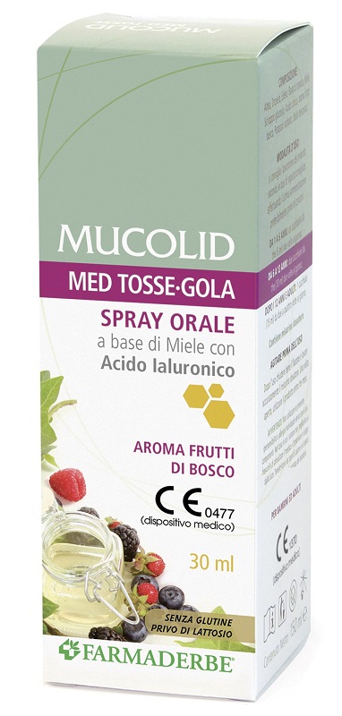 MUCOLID MED TOSSE GOLA SPRAY ORALE 30 ML AROMA FRUTTI DI BOSCO - farmasconti.eu