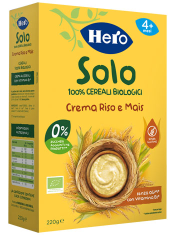 HERO SOLO CREMA RISO E MAIS 220 G - farmasconti.eu