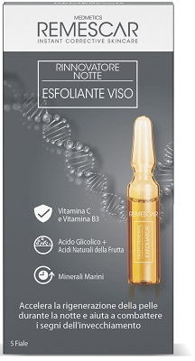 REMESCAR RINNOVATORE NOTTE ESFOLIANTE VISO 5 FIALE X 2 ML - farmasconti.eu