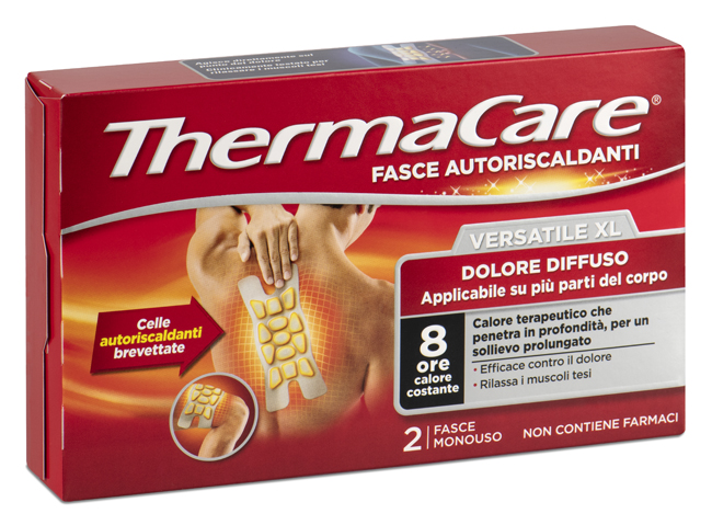 FASCIA AUTORISCALDANTE VERSATILE THERMACARE XL 2 PEZZI - farmasconti.eu