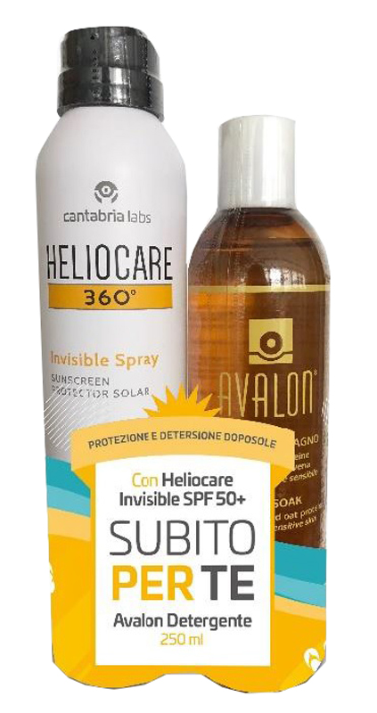 HELIOCARE INVISIBLE SPRAY 50+ 200 ML + C/AVALON 250 ML - farmasconti.eu