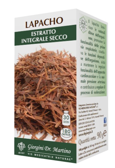 LAPACHO ESTRATTO INTEGRALE SECCO 90 G 180 PASTIGLIE - farmasconti.eu