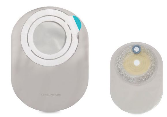 SENSURA MIO FLEX SISTEMA 2 PEZZI CON AGGANCIO ADESIVO SACCA COLOSTOMIA A FONDO CHIUSO TRASPARENTE 50MM 30 PEZZI - farmasconti.eu