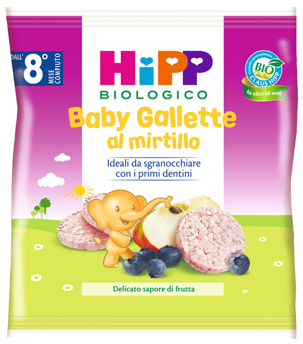 HIPP BABY GALLETTE DI RISO AL MIRTILLO 30 G - farmasconti.eu