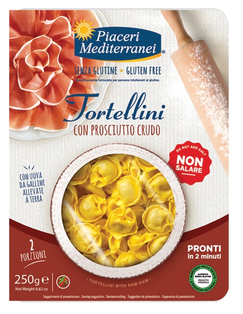 PIACERI MEDITERRANEI TORTELLINI PROSCIUTTO 250 G - farmasconti.eu