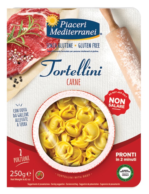 PIACERI MEDITERRANEI TORTELLINI CARNE 250 G - farmasconti.eu