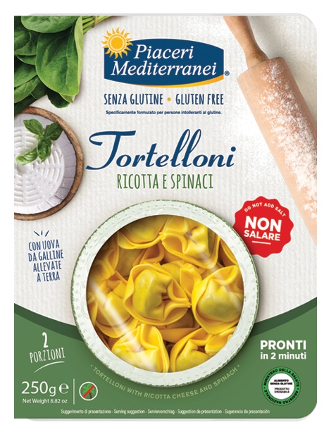 PIACERI MEDITERRANEI TORTELLONI RICOTTA SPINACI 250 G - farmasconti.eu