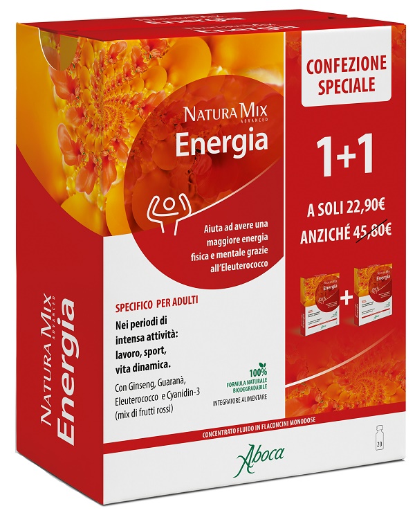 NATURA MIX ADVANCED ENERGIA 10 + 10 FLACONCINI CONFEZIONE SPECIALE - farmasconti.eu