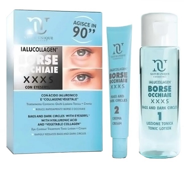 NATUR UNIQUE IALUCOLLAGEN BORSE E OCCHIAIE XXXS TONICO 10 ML + 30 ML - farmasconti.eu