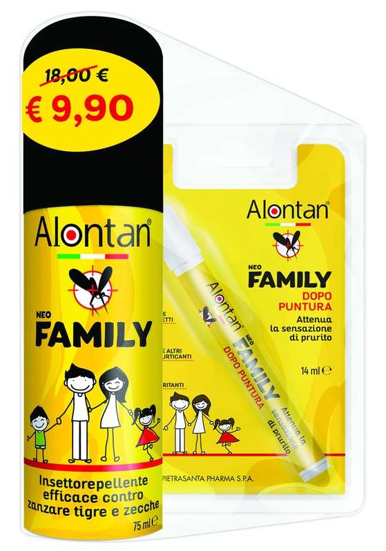 BI PACK NEO FAMILY SPRAY 75 ML + AFTERBITE DOPO PUNTURA 14 ML - farmasconti.eu