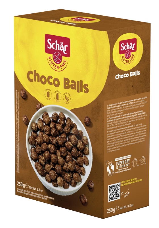 SCHAR CHOCO BALLS CEREALI SENZA LATTOSIO 250 G - farmasconti.eu