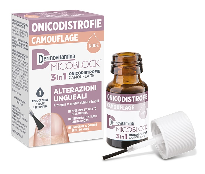 DERMOVITAMINA MICOBLOCK 3 IN 1 ONICODISTROFIE CAMOUFLAGE 8 ML NUDE - farmasconti.eu