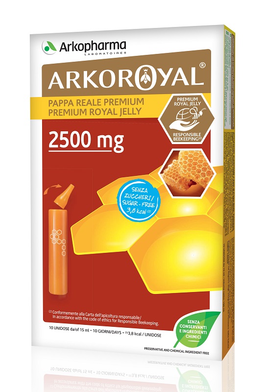 ARKOROYAL PAPPA REALE 2500 MG SENZA ZUCCHERO 10 FIALE - farmasconti.eu