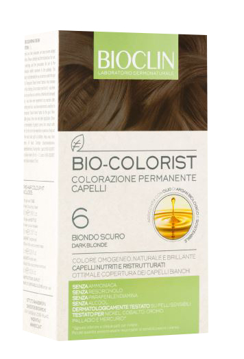 BIOCLIN BIO COLOR FAST&PERFECTION 6,0 BIONDO SCURO CREMA COLORANTE 60 ML + RIVELATORE IN CREMA 60 ML + BIO COLOR SHAMPOO 10 ML + BIO COLOR MASCHERA 10 ML - farmasconti.eu