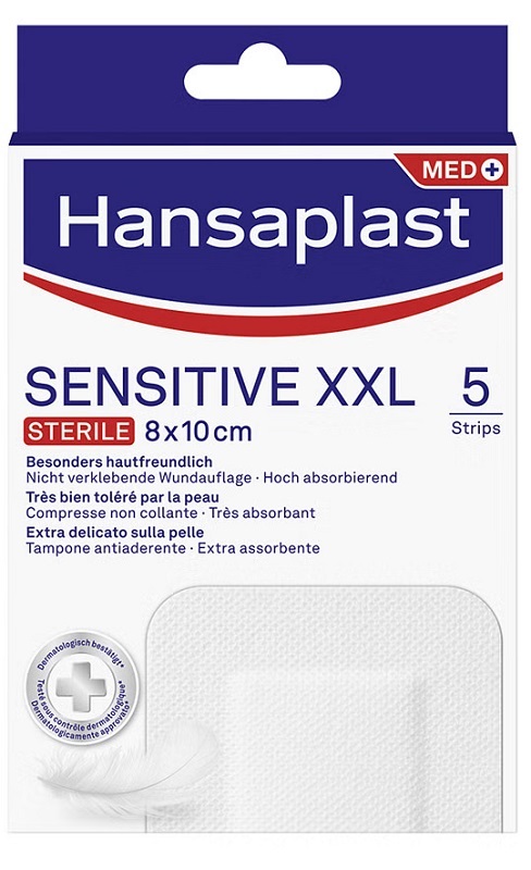 CEROTTO HANSAPLAST SENSITIVE XXL 5 PEZZI - farmasconti.eu