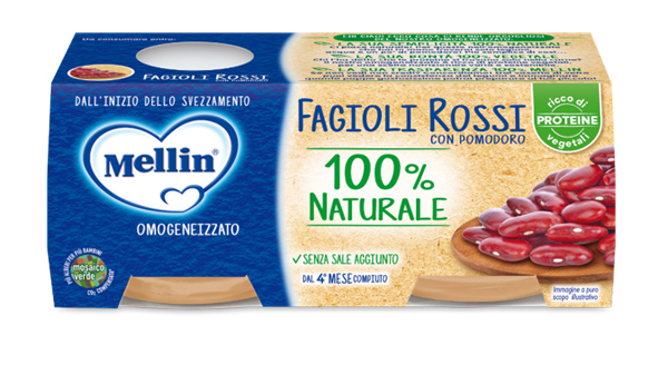 MELLIN OMOGENEIZZATO FAGIOLI ROSSI 2 X 80 G - farmasconti.eu