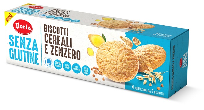 DORIA BISCOTTI CEREALI-ZENZERO 4X37,5 G - farmasconti.eu
