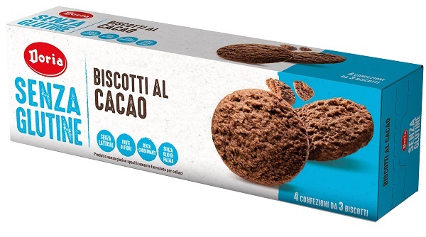 DORIA BISCOTTI CACAO 4X37,5 G - farmasconti.eu