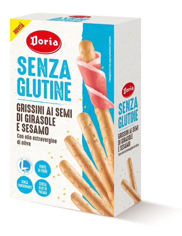 DORIA GRISSINI SEMI GIRASOLE-SESAMO 5 PEZZI DA 20 G - farmasconti.eu