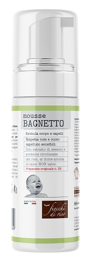 FIOCCHI DI RISO MOUSSE BAGNETTO TALCO 200 ML - farmasconti.eu