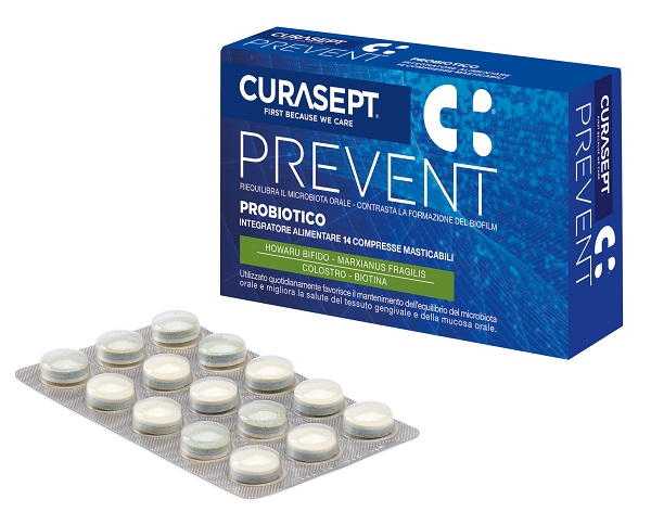CURASEPT PREVENT PROBIOTICO 14 COMPRESSE MASTICABILI - farmasconti.eu