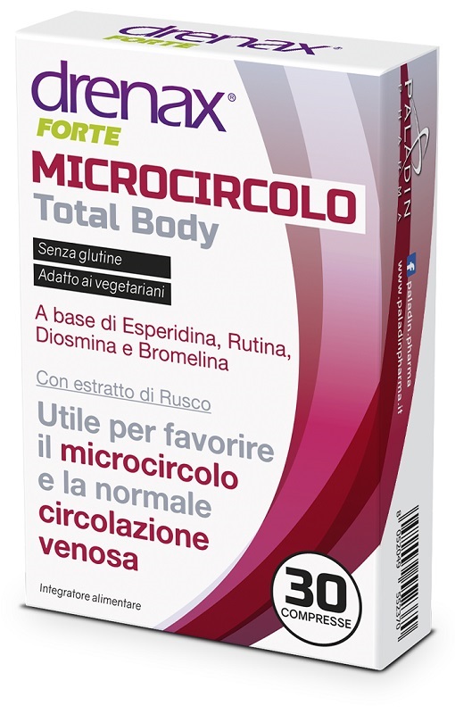 DRENAX FORTE MICROCIRCOLO TOTAL BODY 30 COMPRESSE - farmasconti.eu