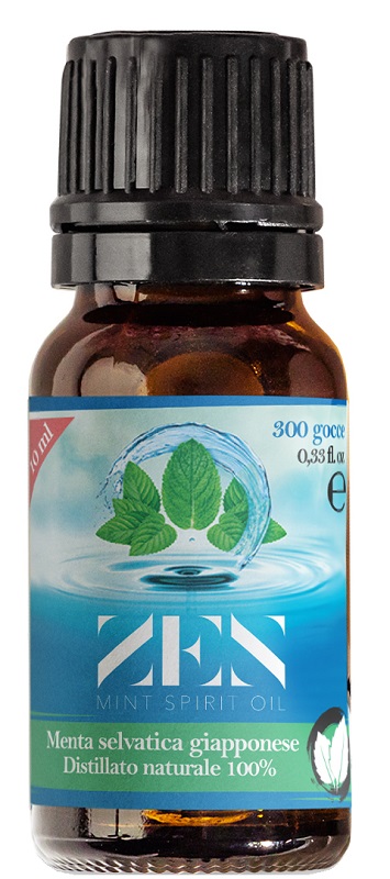 ZEN MINT SPIRIT OIL DISTILLATO NATURALE DI MENTA SELVATICA GIAPPONESE MENTHA ARVENSIS 10 ML - farmasconti.eu