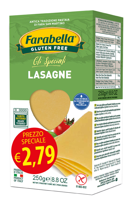 FARABELLA LASAGNA PROMO 250 G X 6 PEZZI - farmasconti.eu