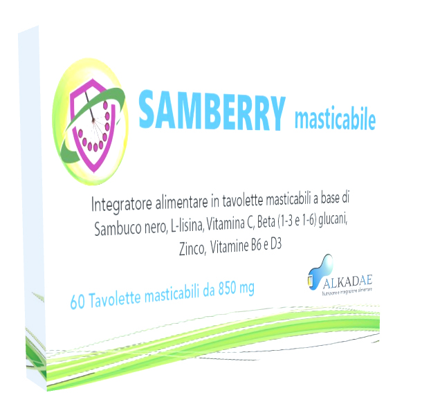 SAMBERRY MASTICABILE 60 TAVOLETTE - farmasconti.eu