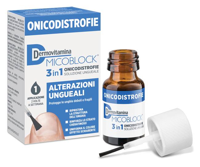 DERMOVITAMINA MICOBLOCK 3 IN 1 ONICODISTROFIE ALTERAZIONI UNGUEALI 7 ML - farmasconti.eu