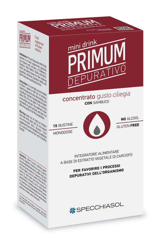 PRIMUM DEPURATIVO MINIDRINK CILIEGIA 15 STICK DA 10 ML - farmasconti.eu