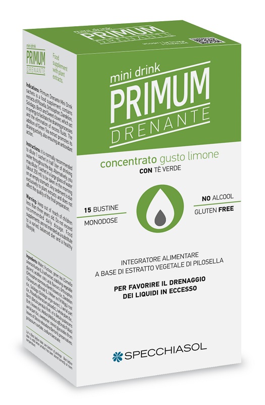 PRIMUM DRENANTE MINIDRINK LIMONE 15 STICK DA 10 ML - farmasconti.eu